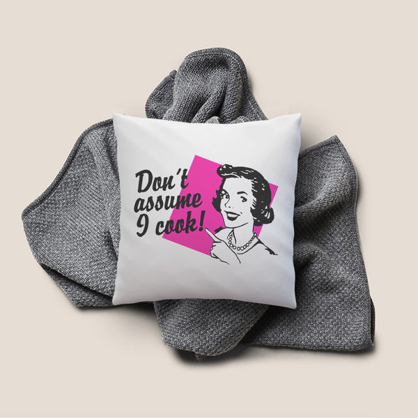 Assumptions Throw Pillow