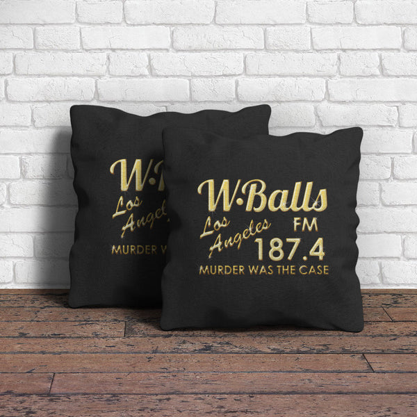W-Balls Throw Pillow